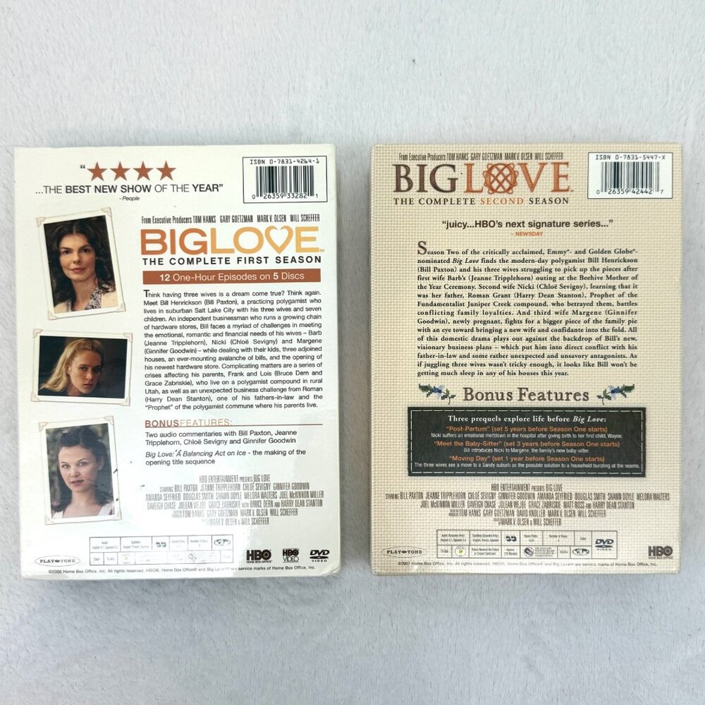 Big Love The Complete Seasons 1 & 2 DVD Box Sets 2006-2007 Widescreen - Picture 2 of 11
